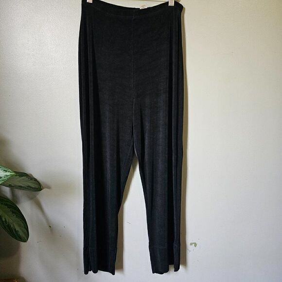 LINDEN HILL Pants - EUC VINTAGE LINDEN HILL BLACK SLINKY SOFT STRAIGHT PANTS SIZE M